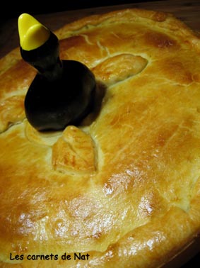 Tourte au fromage, courgettes et lardons-3
